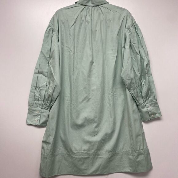 J. Crew Puff-sleeve cotton poplin mini shirtdress Item BA918* - Picture 4 of 5